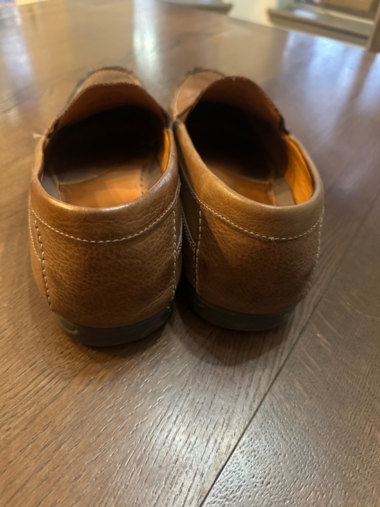 Johnston & Murphy Men’s Brown Leather Slip-On Loafers sheepskin size 11 main image 7